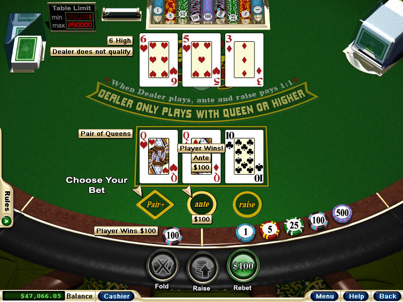 free online casino poker card games